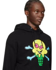 Ice-Cream Hoodie Cones & Bones Popover Black