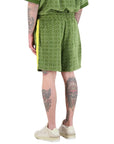 Drole De Monsieur Shorts Monogram Green