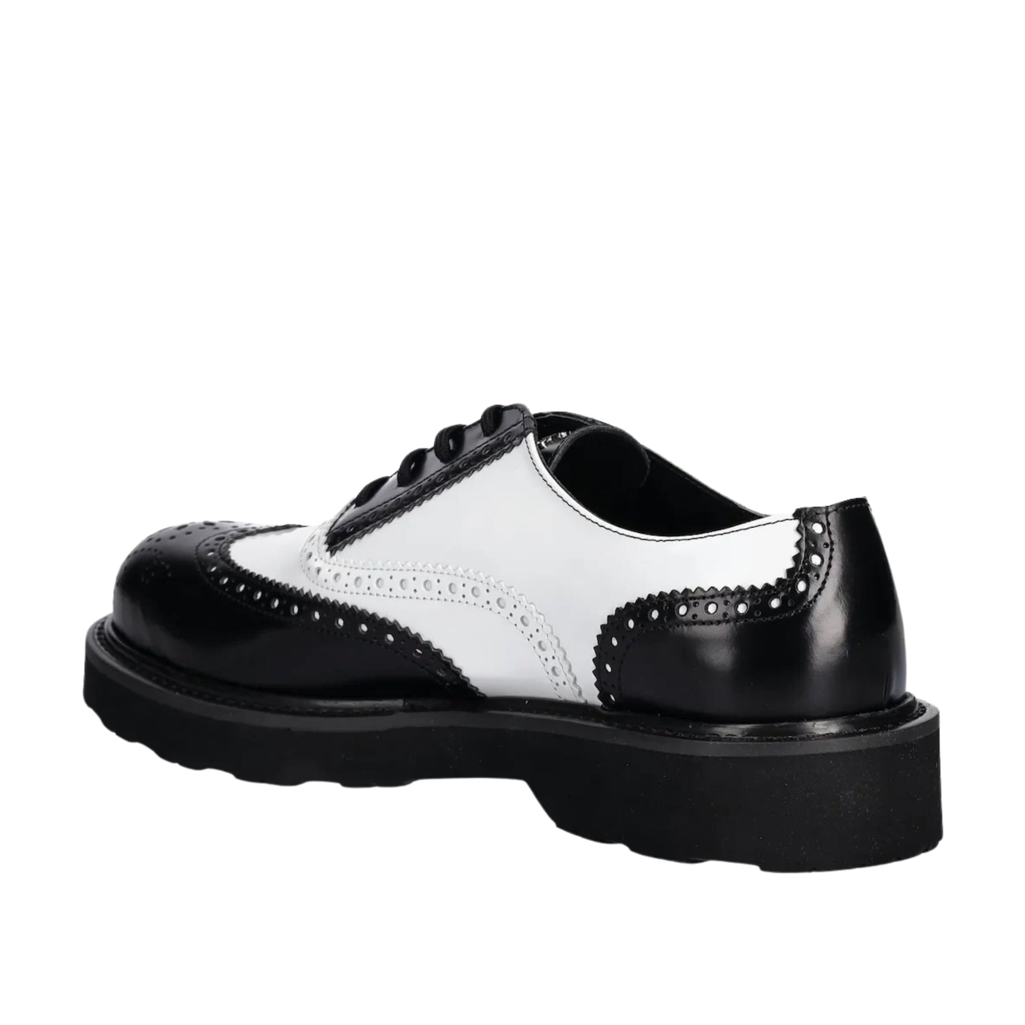 Kenzo Derby Shoes Leather White-Black-AL Capone Premium
