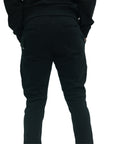 Capone Sweatpants Zipped Black