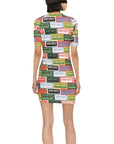 Kenzo Dress Allover Logo Multi Colour