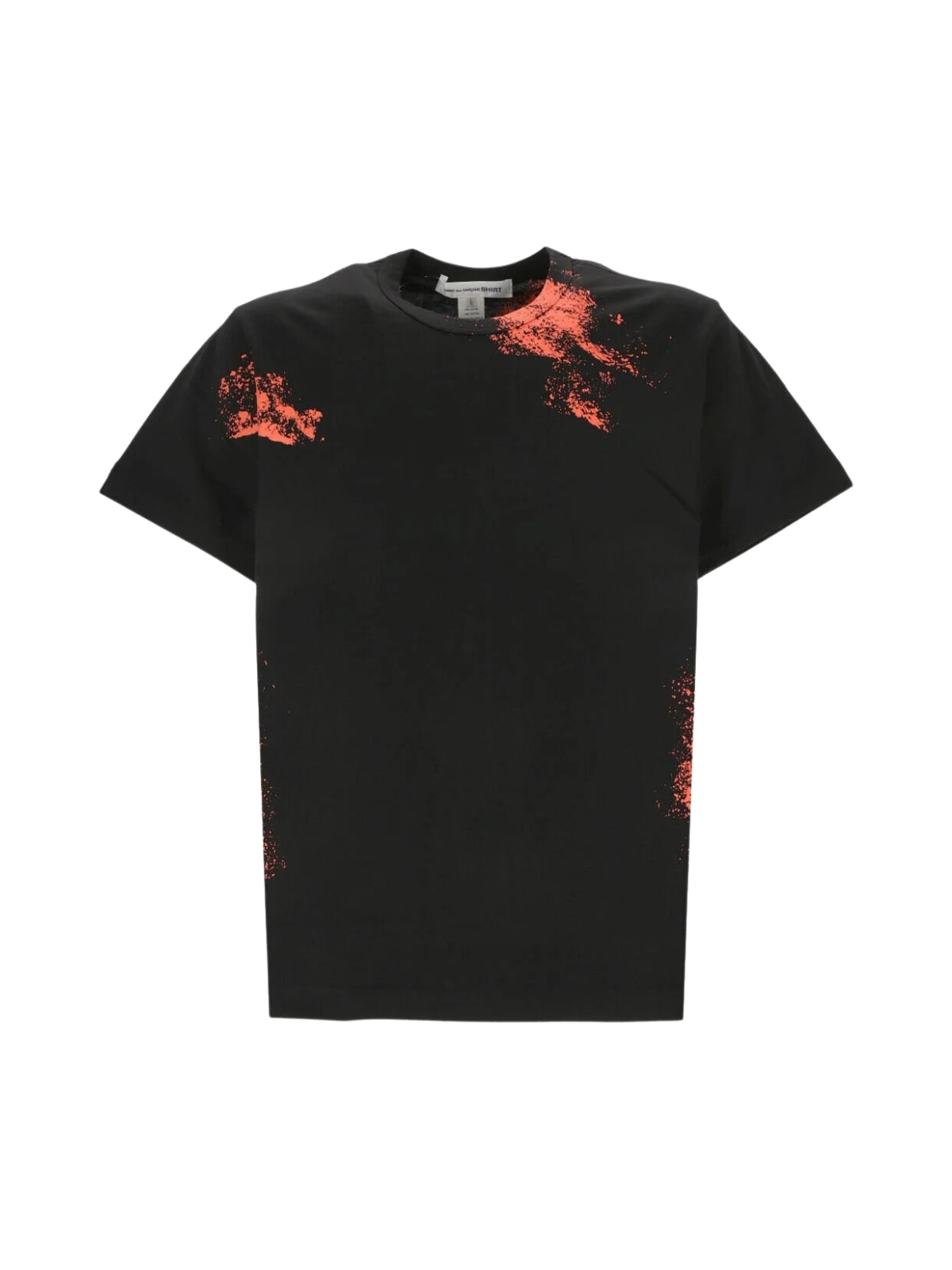 Comme Des Garcons T-Shirt Splatter Red-Black