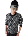 Casablanca Beannie Stripe Mohair Black