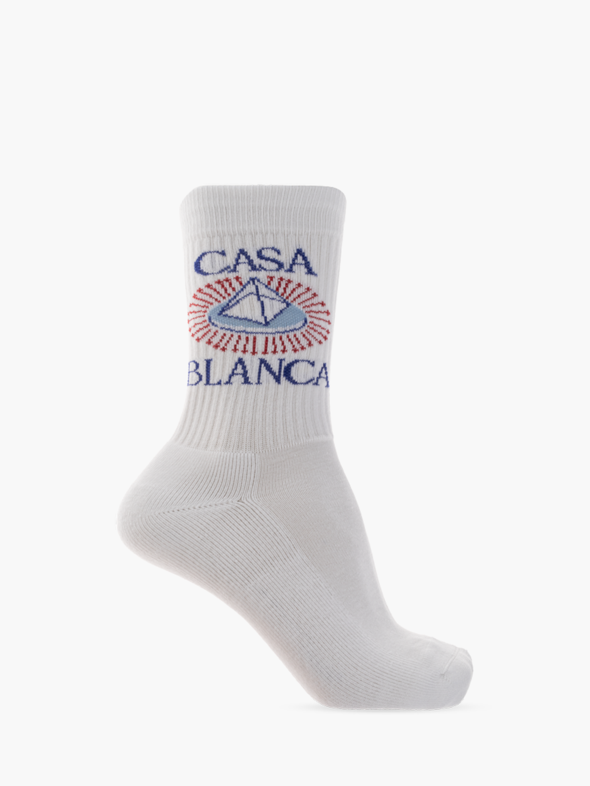 Casablanca Socks Celestial Pyramid White