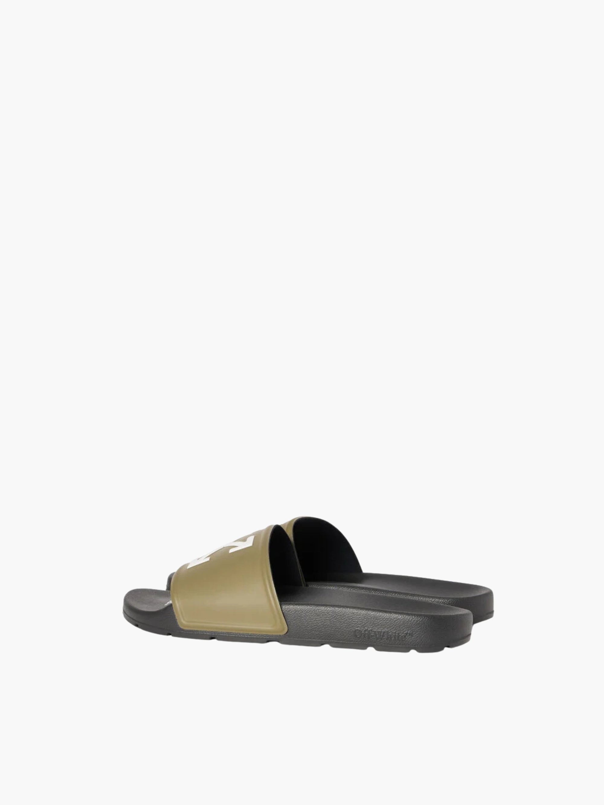 Off-white Slides Owsl21 W-arrow Black/Olive Green