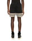 Rhude Shorts Embroided Logo Black-Khaki