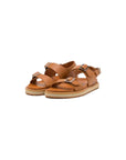 Mcm Slide Flat Straps Buckle Camel