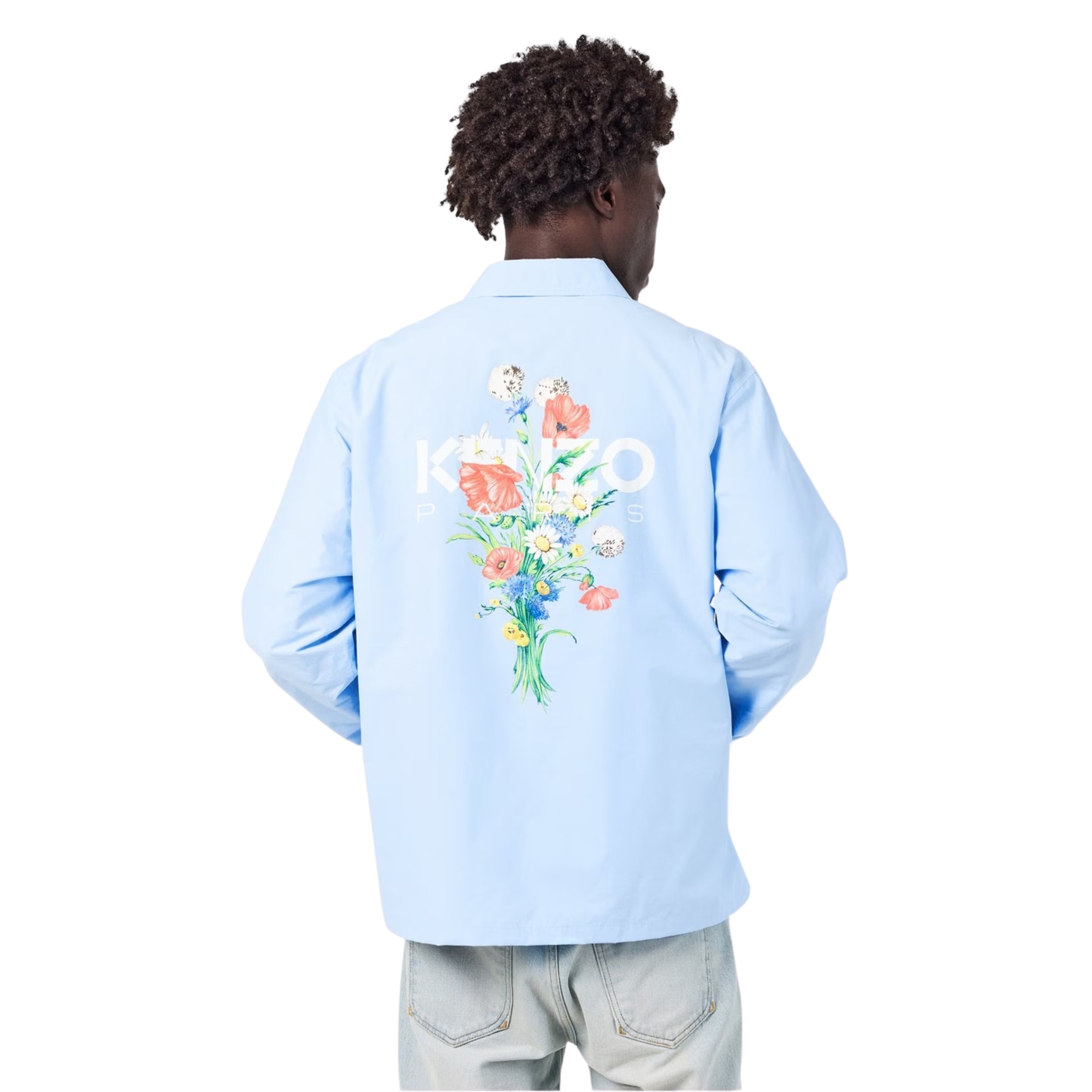 Kenzo Jacket Coach Floral Print Blue – AL Capone Premium