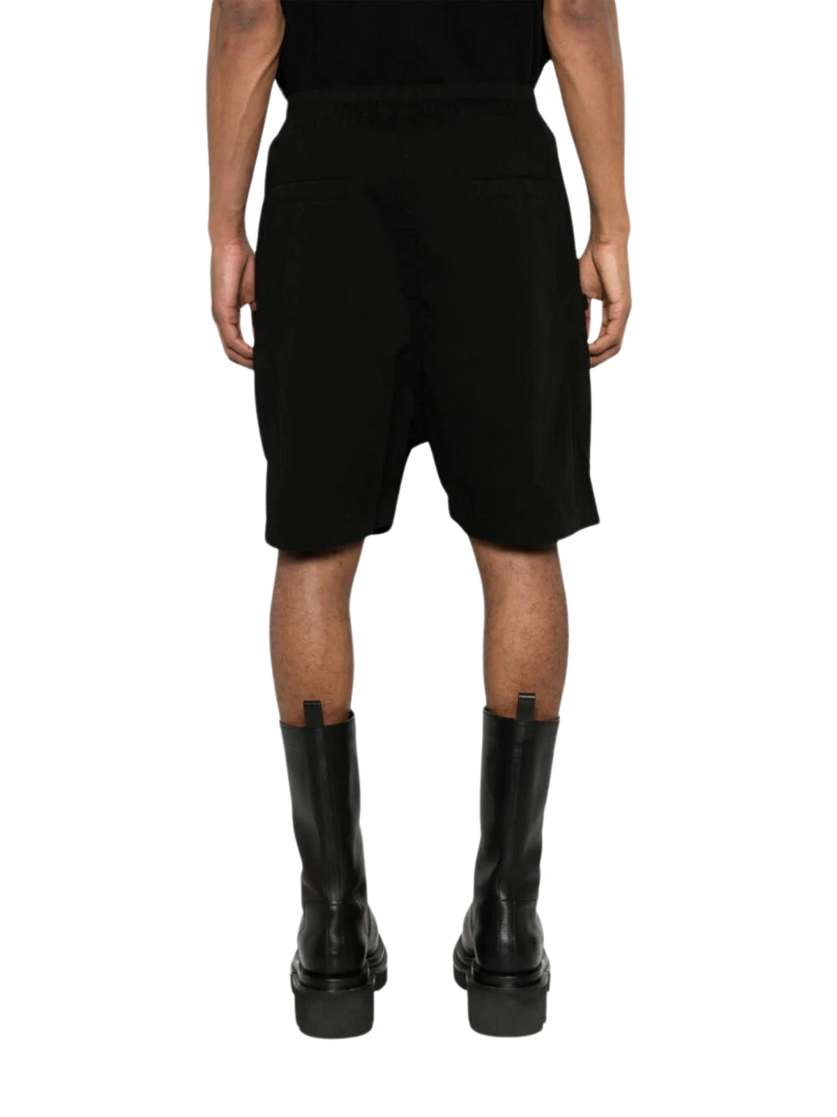 Rick Owens Shorts Zipped Curved Black