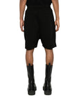 Rick Owens Shorts Zipped Curved Black