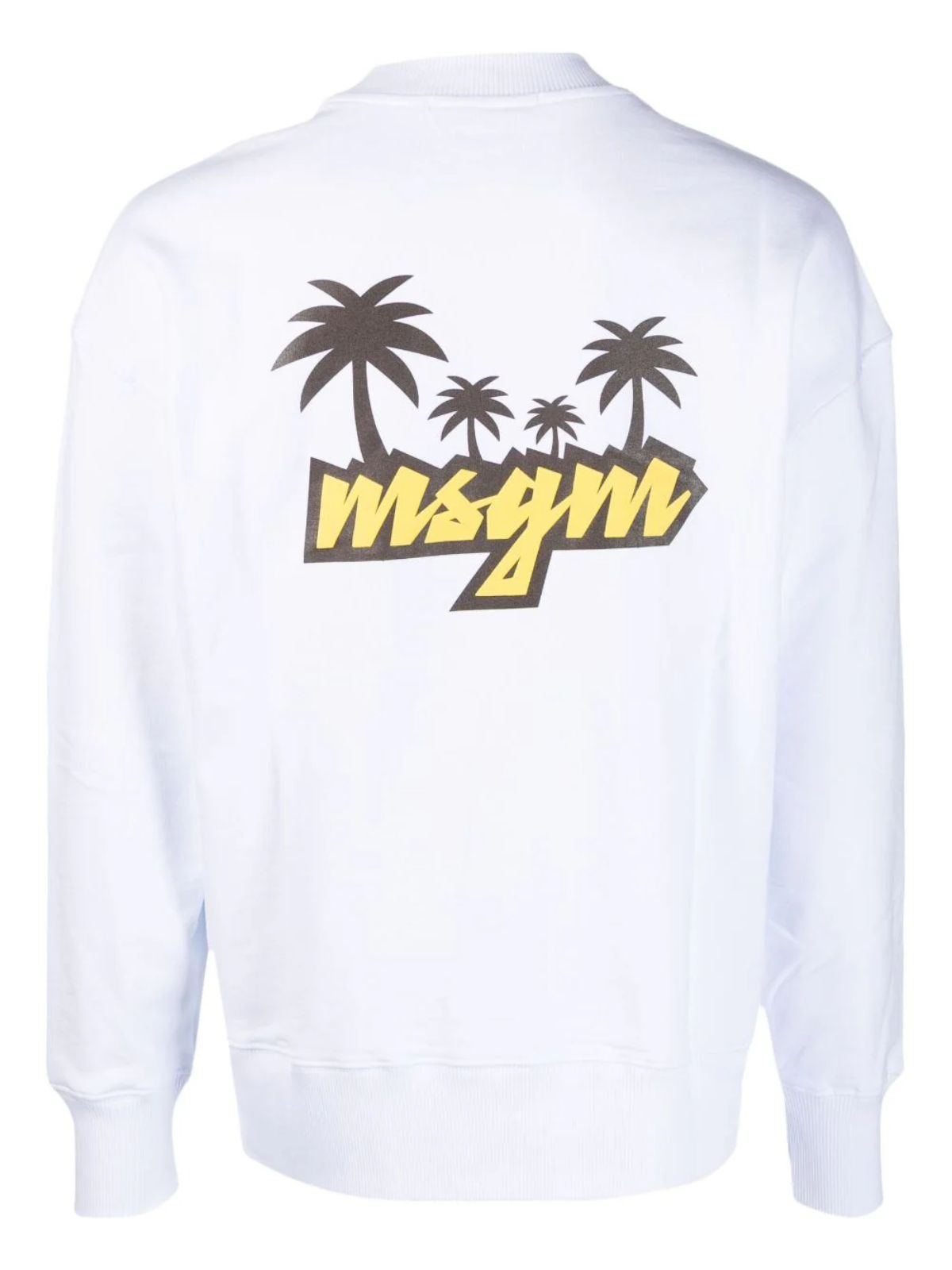 Msgm Sweater Logo Black-White - 2