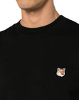 Maison Kitsune Sweater Speedy Fox Patch Black