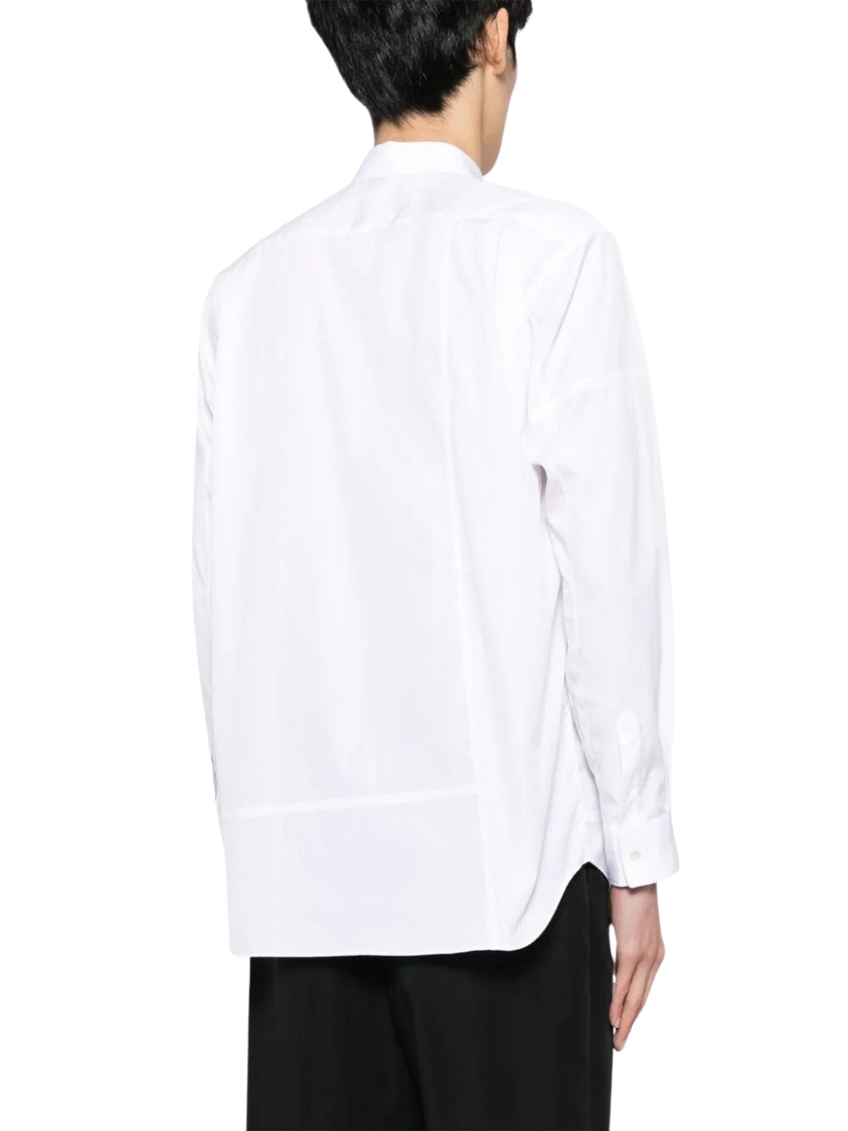 Comme Des Garcons Shirt Graphic Print Left White