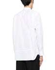 Comme Des Garcons Shirt Graphic Print Left White