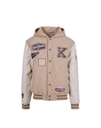 Karl Kani Jacket College Hooded Block Sand-Off-White