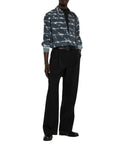 Jil Sander Shirt Allover Print Black-Silver