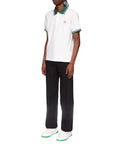 Casablanca Golfer Textured Pique White