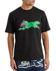 Icecream T-Shirt Running Dog Black