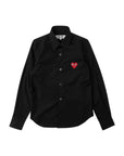 Comme Des Garcons Shirt Heart Black