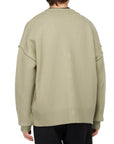 Ami Cardigan Logo Sage-Off White - 2