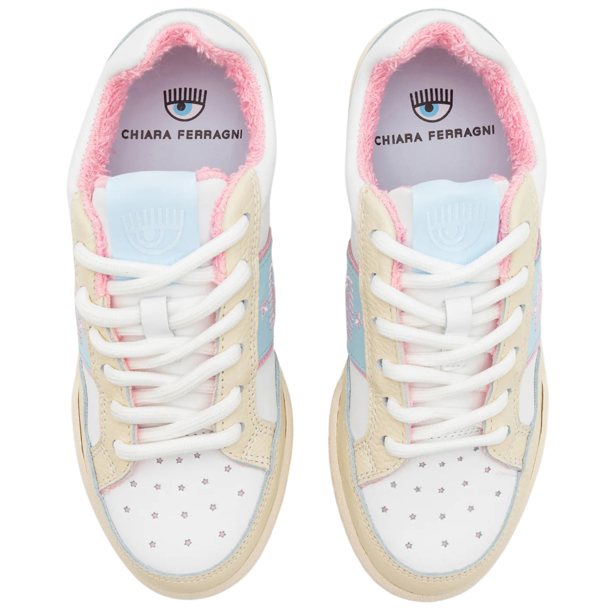 Chiara Ferragni Sneaker White Fog Baby Blue Heath