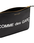 Comme Des Garcons Wallet 2-Zip Logo Black