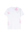 Comme Des Garcons T-Shirt Splatter Pink-White