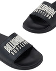 Billionaire Boys Club Slide Straight Logo Black