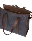 Etro Bag  Xl Arnica Jacquard Blue-Brown