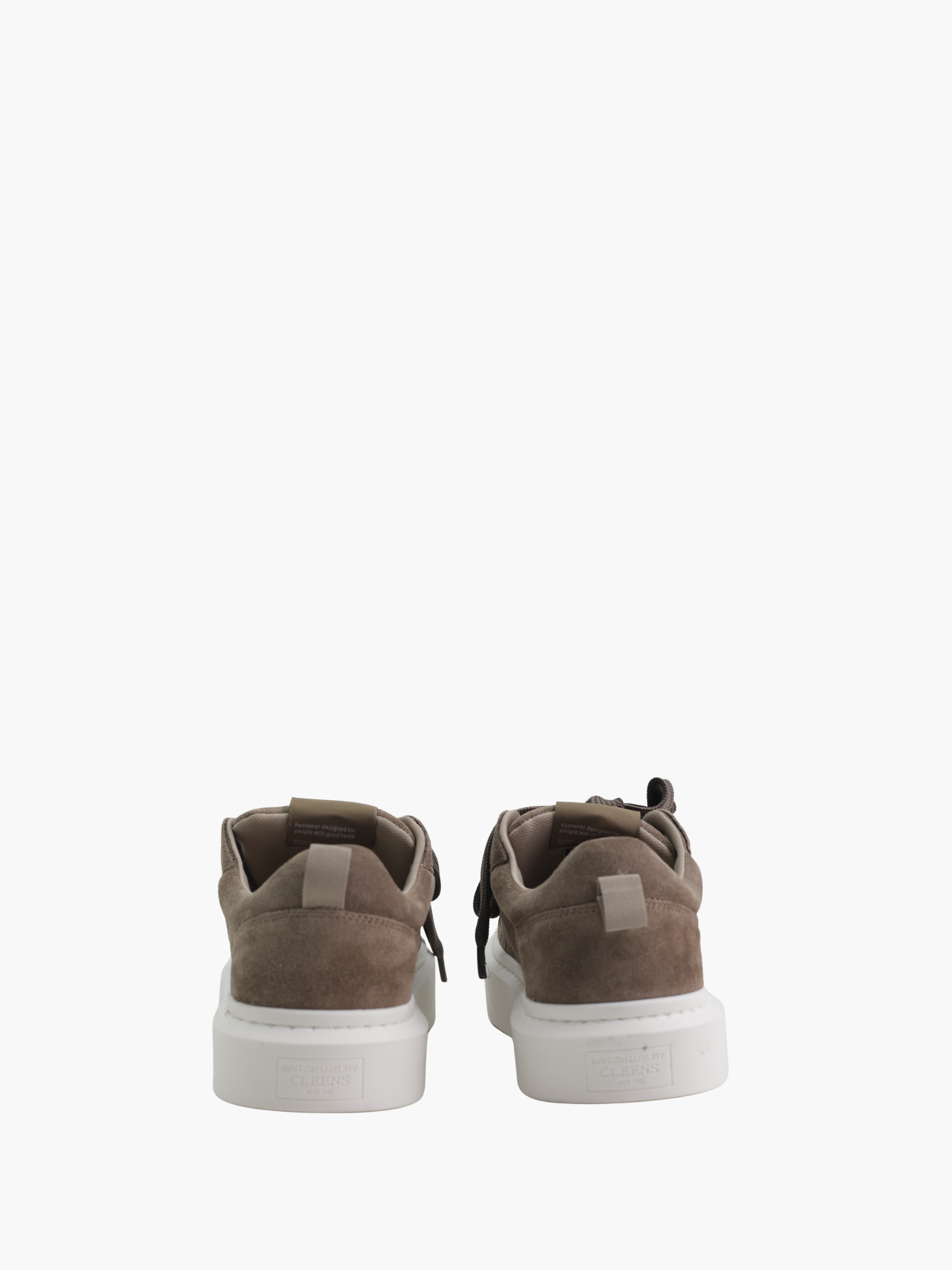 Cleens Sneaker C50 Suede White Sole Chocolate Brown