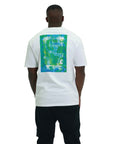 Capone T-Shirt Crew Back Paint Graphic White