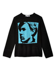 Comme Des Garcons Sweater Graphic Print Black