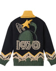 Kenzo Cardigan Logo Black-Green