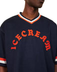 Ice-Cream T-Shirt Football Navy