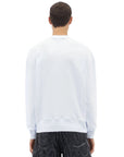 Msgm Sweater Neck Logo White