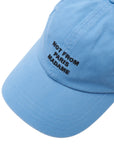 Drole De Monsieur Cap Slogan Print Light Blue