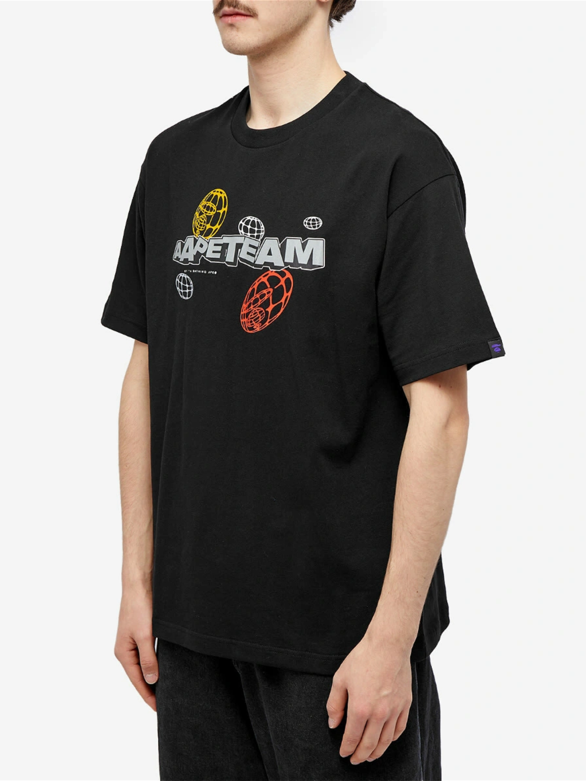 Aape T-Shirt Aapeteam World Black - 3