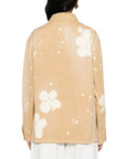 Msgm Shirt Ladies Floral Tye Dye Sand