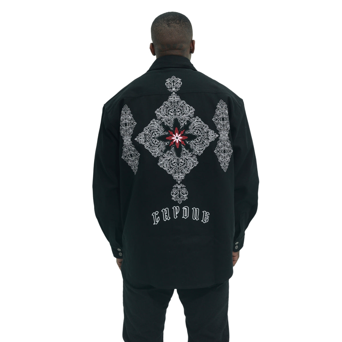 Capone Tops Capone Overshirt Buttoned Up Black – AL Capone Premium