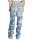 Nahmias Jeans Patterned Bleach Baggy Light Wash