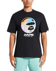 Aape T-Shirt Camo Moonface Black