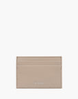 Off-White Cardholder Silver Logo Print Cream