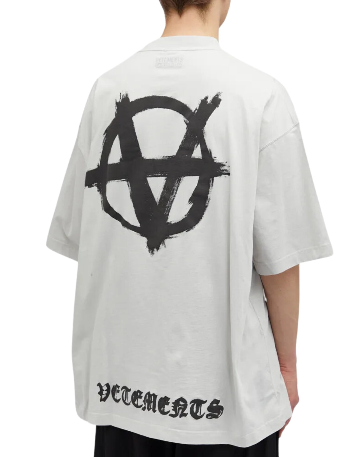 Vetements T-Shirt Logo Anarchy Grey - 2