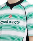 Casablanca T-Shirt Striped Green-White