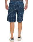 Marni Shorts Allover Print Denim