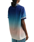 Casablanca T-Shirt Football Blue Gradient