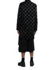 Comme Des Garcons Jacket Checkered Flock Black