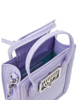 Chiara Ferragni Bag Tote Embossed Eyelike Logo Lilac