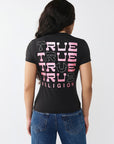 True Religion T-Shirt True Classic Glitter Black