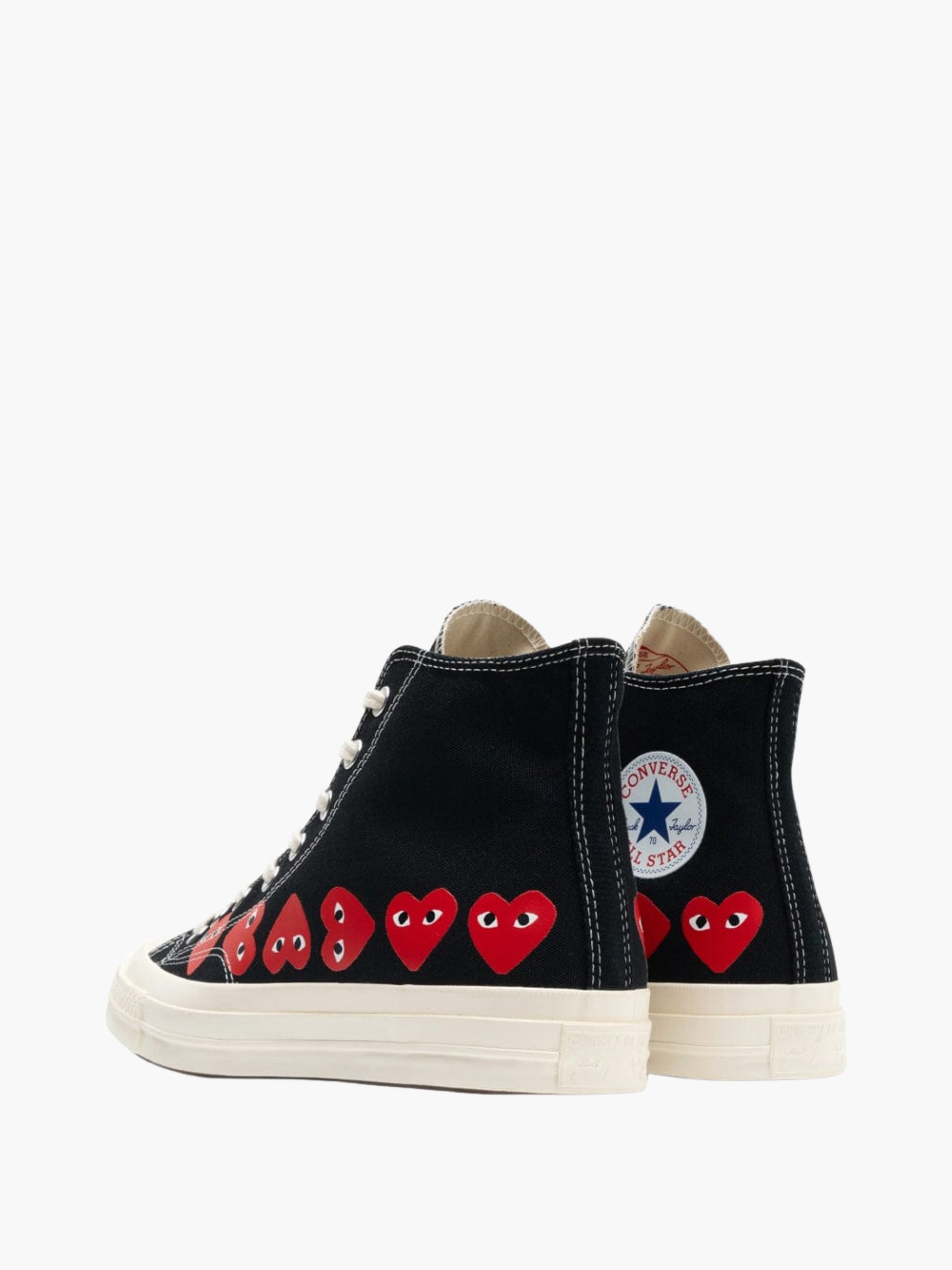 Comme Des Garcons Sneaker Hi Allover Hearts Black – AL Capone Premium